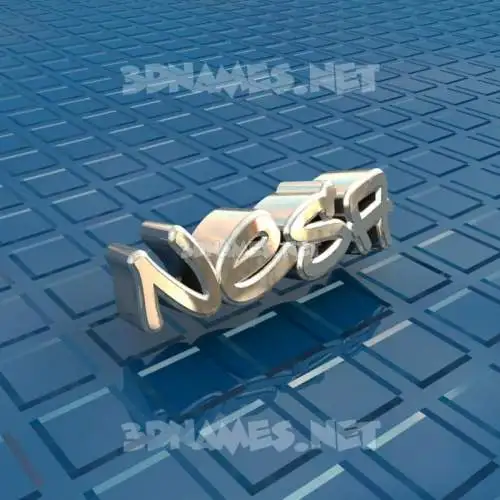 nesa in Blue Bling style - 3D name wallpaper nesa in Blue Bling style - 3D name wallpaper