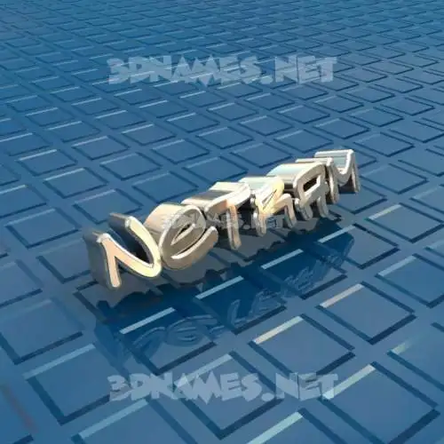 netram in Blue Bling style - 3D name wallpaper