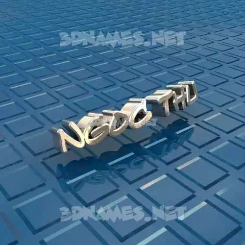 ngoc thu in Blue Bling style - 3D name wallpaper
