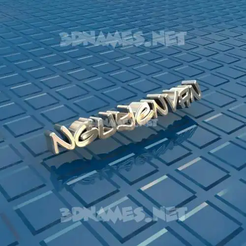 nguyenvan in Blue Bling style - 3D name wallpaper