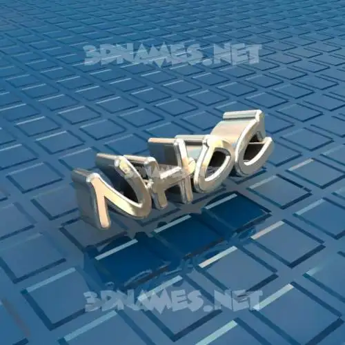 nhoc in Blue Bling style - 3D name wallpaper nhoc in Blue Bling style - 3D name wallpaper