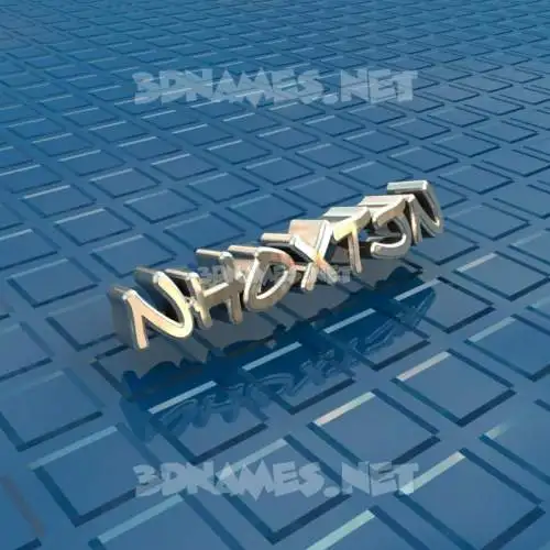 nhoxtjn in Blue Bling style - 3D name wallpaper