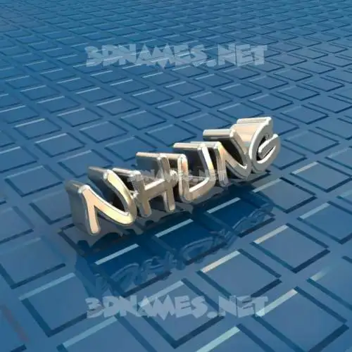 nhung in Blue Bling style - 3D name wallpaper nhung in Blue Bling style - 3D name wallpaper