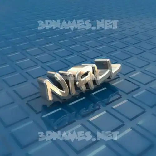niall in Blue Bling style - 3D name wallpaper