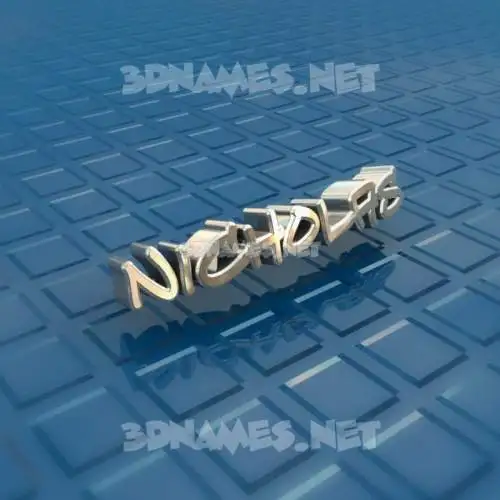 nicholas in Blue Bling style - 3D name wallpaper nicholas in Blue Bling style - 3D name wallpaper