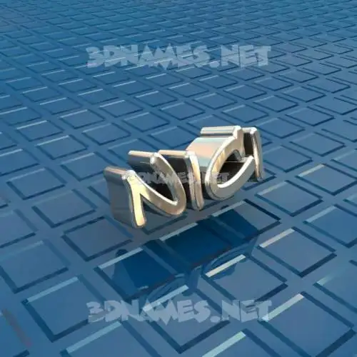 nici in Blue Bling style - 3D name wallpaper nici in Blue Bling style - 3D name wallpaper