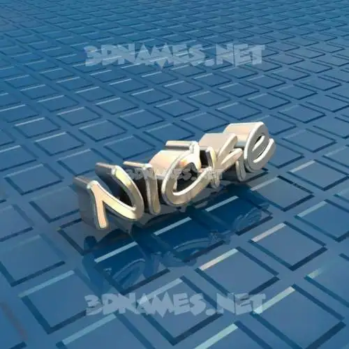 nicke in Blue Bling style - 3D name wallpaper nicke in Blue Bling style - 3D name wallpaper