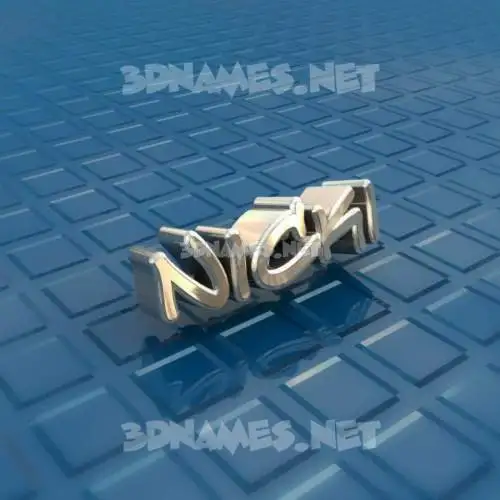 nicki in Blue Bling style - 3D name wallpaper nicki in Blue Bling style - 3D name wallpaper
