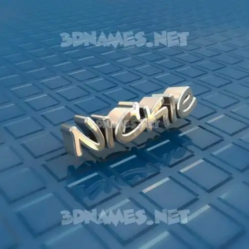 nickie in Blue Bling style - 3D name wallpaper nickie in Blue Bling style - 3D name wallpaper