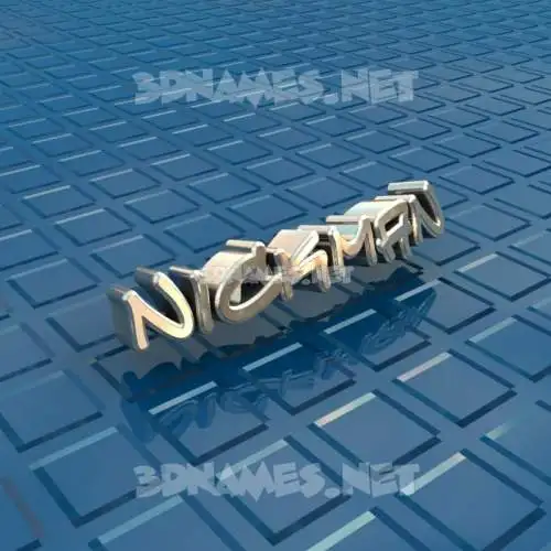 nickman in Blue Bling style - 3D name wallpaper nickman in Blue Bling style - 3D name wallpaper