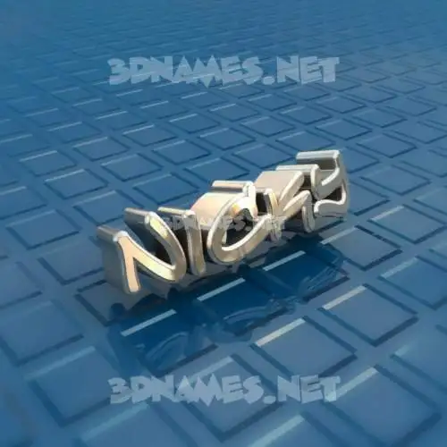 nicky in Blue Bling style - 3D name wallpaper nicky in Blue Bling style - 3D name wallpaper