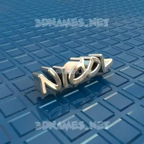 nicol in Blue Bling style - 3D name wallpaper nicol in Blue Bling style - 3D name wallpaper
