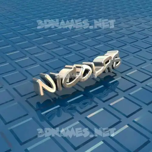 nicolas in Blue Bling style - 3D name wallpaper nicolas in Blue Bling style - 3D name wallpaper