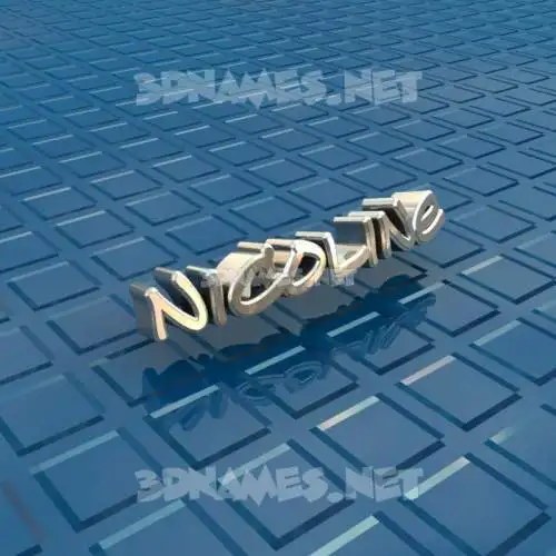 nicoline in Blue Bling style - 3D name wallpaper nicoline in Blue Bling style - 3D name wallpaper