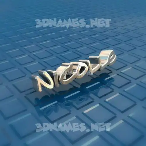 nicolle in Blue Bling style - 3D name wallpaper nicolle in Blue Bling style - 3D name wallpaper