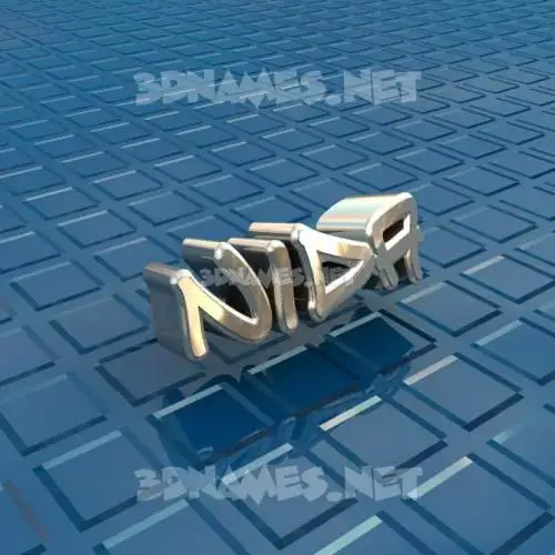 nida in Blue Bling style - 3D name wallpaper