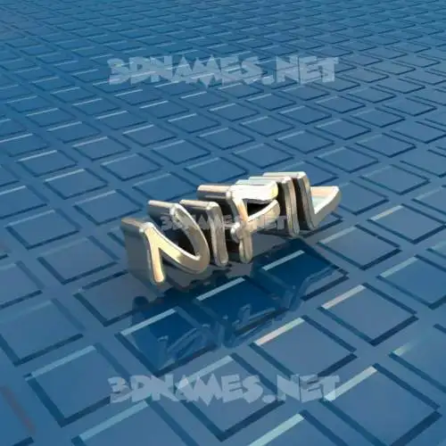 nifil in Blue Bling style - 3D name wallpaper nifil in Blue Bling style - 3D name wallpaper