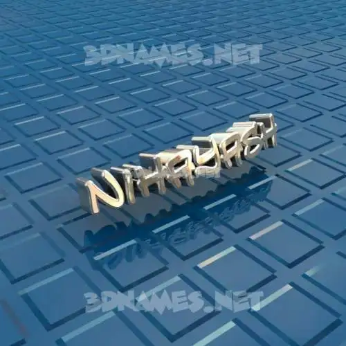 nihayash in Blue Bling style - 3D name wallpaper
