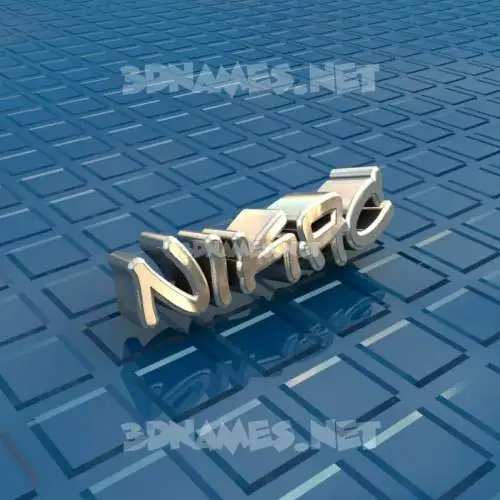 nikac in Blue Bling style - 3D name wallpaper nikac in Blue Bling style - 3D name wallpaper