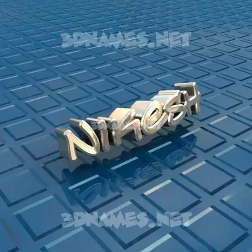 nikesh in Blue Bling style - 3D name wallpaper nikesh in Blue Bling style - 3D name wallpaper