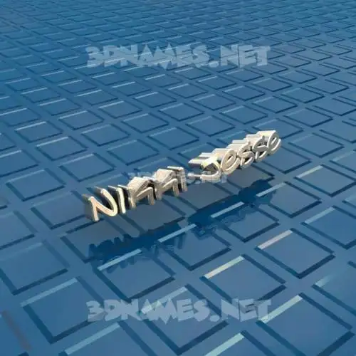 nikki jesse in Blue Bling style - 3D name wallpaper nikki jesse in Blue Bling style - 3D name wallpaper