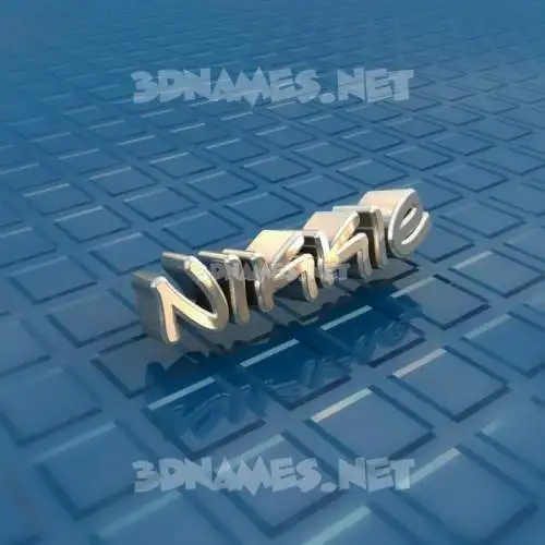 nikkie in Blue Bling style - 3D name wallpaper nikkie in Blue Bling style - 3D name wallpaper