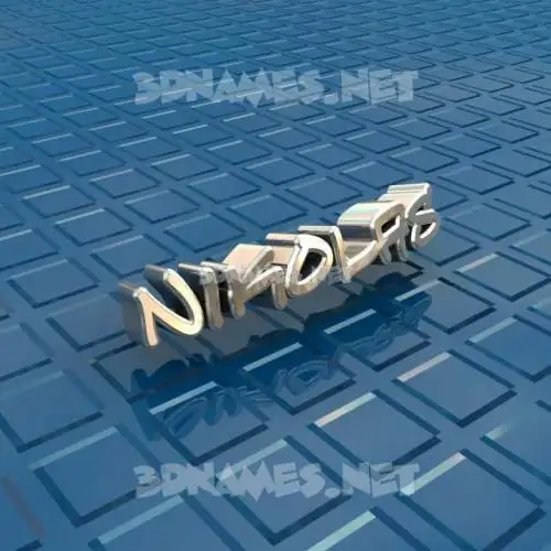 nikolas in Blue Bling style - 3D name wallpaper nikolas in Blue Bling style - 3D name wallpaper