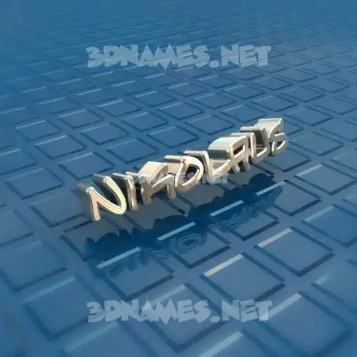 nikolaus in Blue Bling style - 3D name wallpaper nikolaus in Blue Bling style - 3D name wallpaper