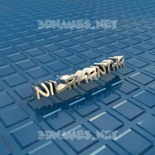 nilakantha in Blue Bling style - 3D name wallpaper