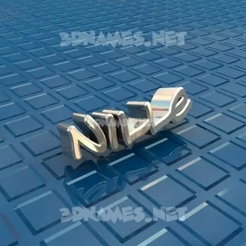 nille in Blue Bling style - 3D name wallpaper nille in Blue Bling style - 3D name wallpaper