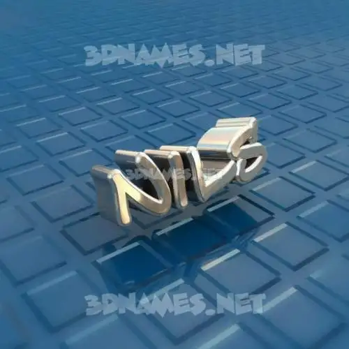 nils in Blue Bling style - 3D name wallpaper
