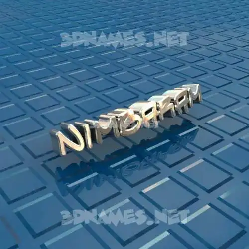 nimbaram in Blue Bling style - 3D name wallpaper