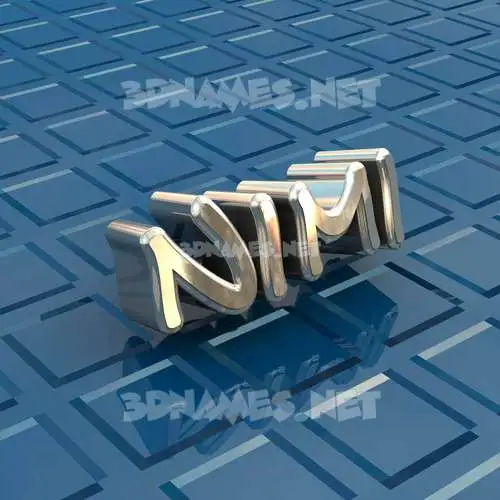 nimi in Blue Bling style - 3D name wallpaper