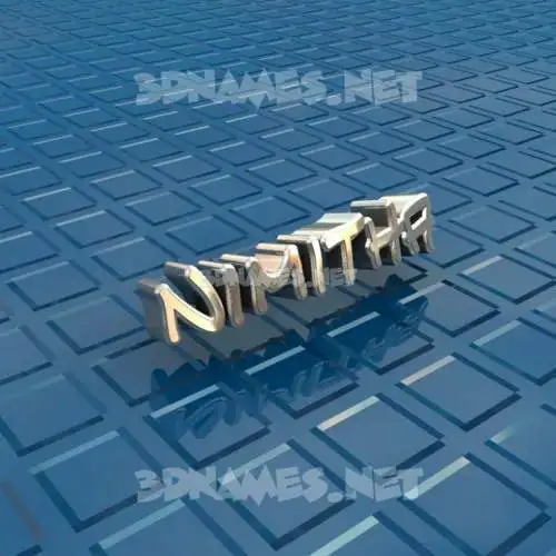 nimitha in Blue Bling style - 3D name wallpaper