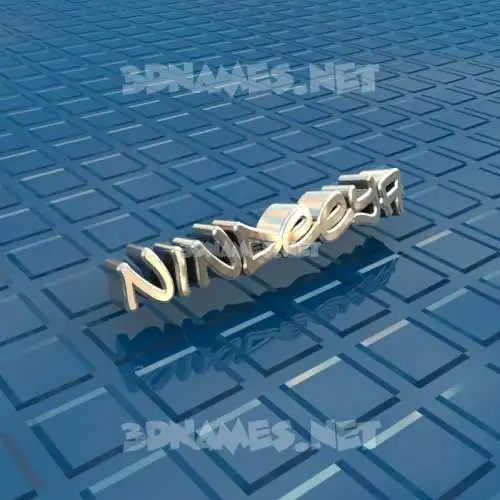 nindeeya in Blue Bling style - 3D name wallpaper nindeeya in Blue Bling style - 3D name wallpaper