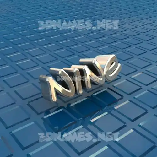 nine in Blue Bling style - 3D name wallpaper nine in Blue Bling style - 3D name wallpaper