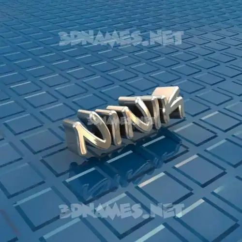 ninik in Blue Bling style - 3D name wallpaper ninik in Blue Bling style - 3D name wallpaper
