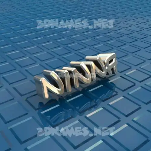 ninna in Blue Bling style - 3D name wallpaper ninna in Blue Bling style - 3D name wallpaper
