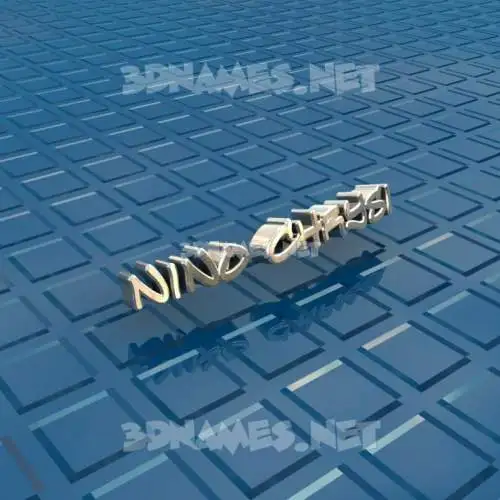 nino chrysi in Blue Bling style - 3D name wallpaper nino chrysi in Blue Bling style - 3D name wallpaper