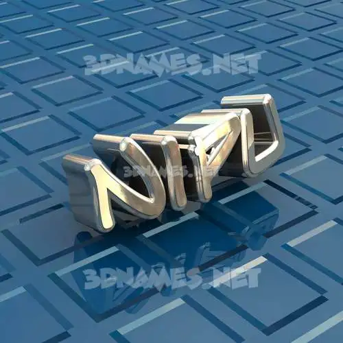 nipu in Blue Bling style - 3D name wallpaper