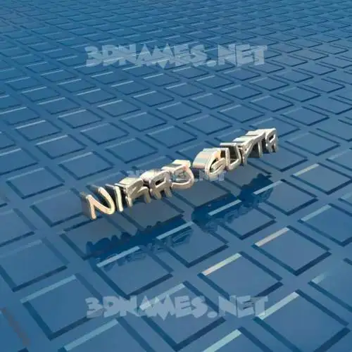 niraj gupta in Blue Bling style - 3D name wallpaper