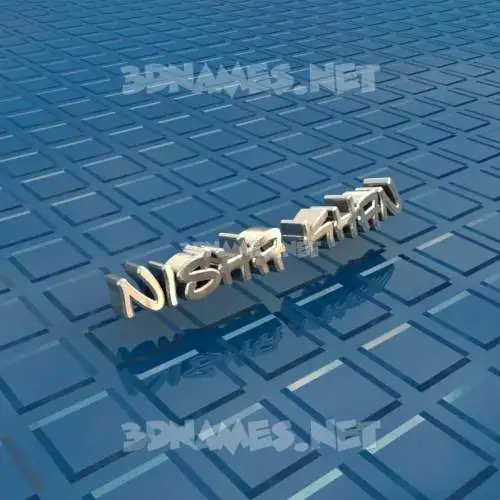 nisha khan in Blue Bling style - 3D name wallpaper nisha khan in Blue Bling style - 3D name wallpaper