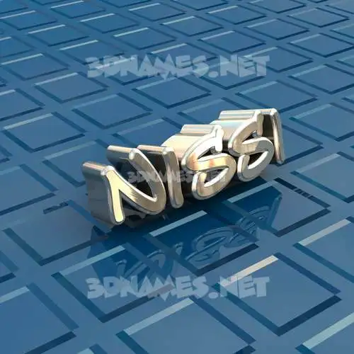 nissi in Blue Bling style - 3D name wallpaper nissi in Blue Bling style - 3D name wallpaper