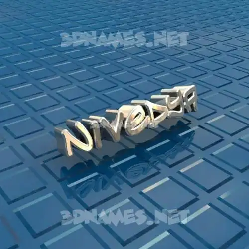 nivedya in Blue Bling style - 3D name wallpaper