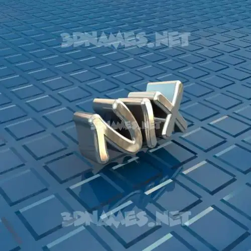 nix in Blue Bling style - 3D name wallpaper nix in Blue Bling style - 3D name wallpaper