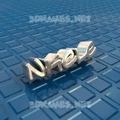 nkele in Blue Bling style - 3D name wallpaper