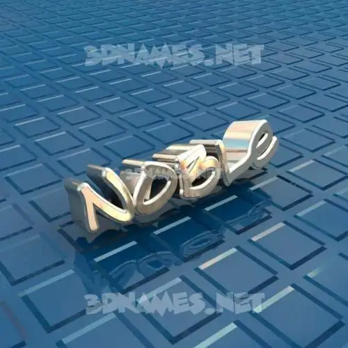 noble in Blue Bling style - 3D name wallpaper noble in Blue Bling style - 3D name wallpaper