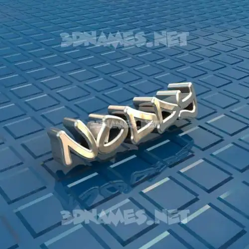 noddy in Blue Bling style - 3D name wallpaper