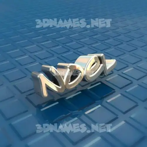 noel in Blue Bling style - 3D name wallpaper