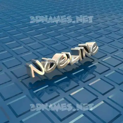 noeline in Blue Bling style - 3D name wallpaper